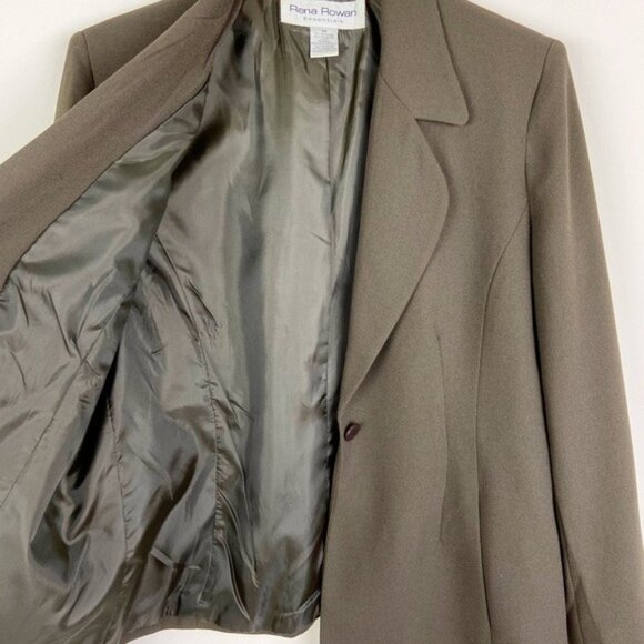 Rena Rowan Vintage 90's Moss Green Blazer - Picture 3 of 11